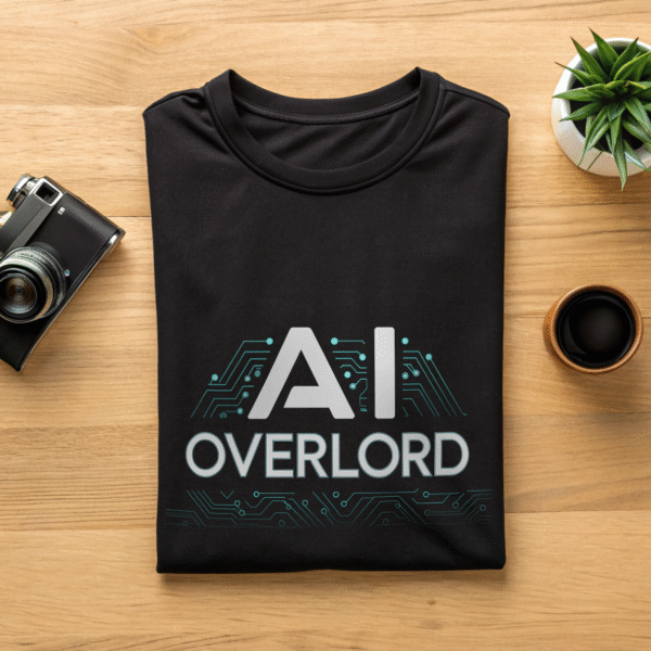 AI Overlord Oversized Cotton T-Shirt – 100% Cotton | Bold Techwear - Image 2