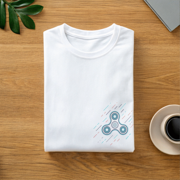 "Still Loading..." Oversized White T-Shirt | Glitch Pixel Unisex Graphic Tee - Image 3