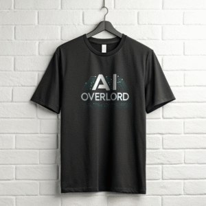 AI Overlord Oversized Cotton T-Shirt – 100% Cotton | Bold Techwear