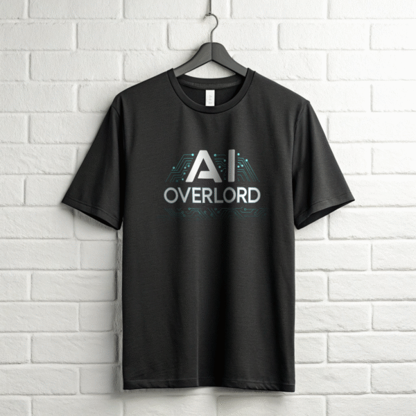 AI Overlord Oversized Cotton T-Shirt – 100% Cotton | Bold Techwear