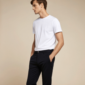 Men's Classic White Supima Cotton T-Shirt – Slim Fit